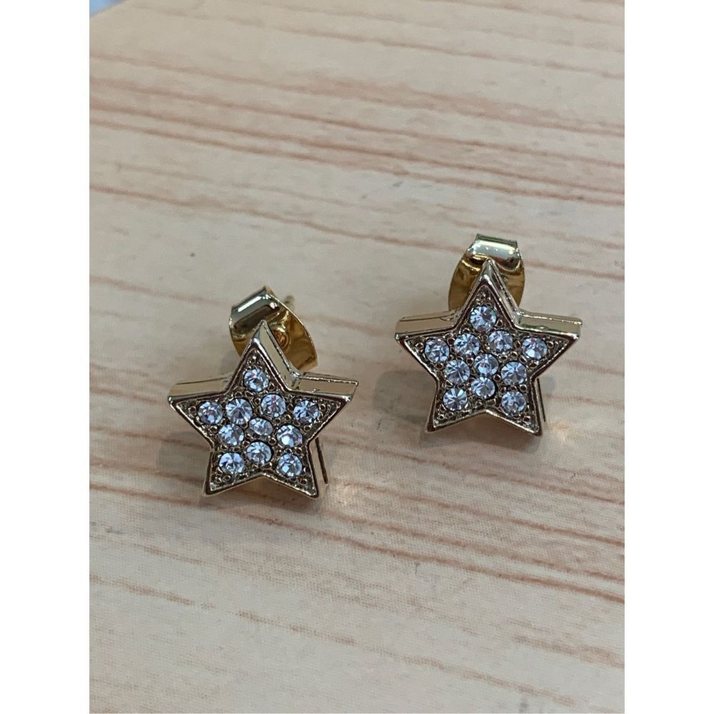 Gold CZ Star Earrings #star #mom